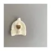 Warm and cute thickened ear-protecting newborn and children's hat, hooded hat style, autumn and winter baby hat, velvet hat, pink Specification image
